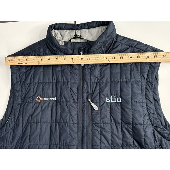 Stio Azura Insulated Puffer Vest Men’s XXL Blue Primaloft *Logo* Zip NWT Quilted - Picture 15 of 16
